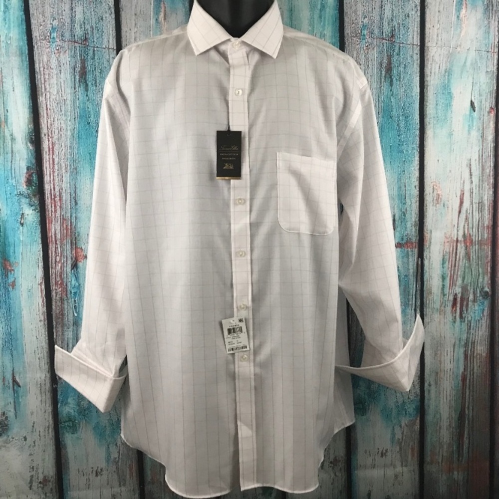 Pink Plaid Non Iron French Cuff Shirt